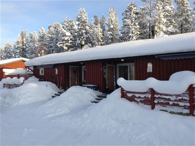 Exterior of an cottage at Idre Fjäll.