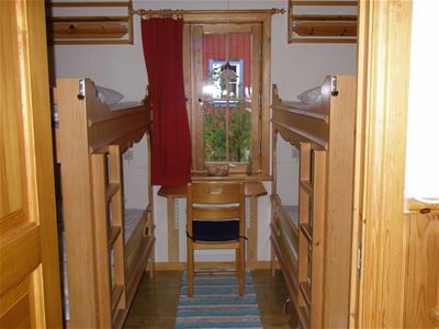 Bedroom with two bunk bed.