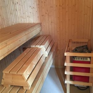 Sauna in the cottage.