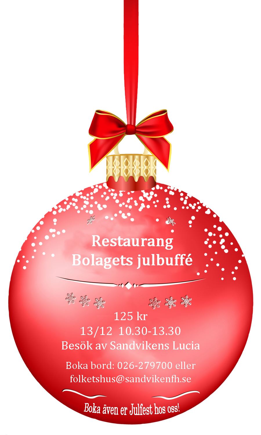 Restaurang Bolagets Julbuffé