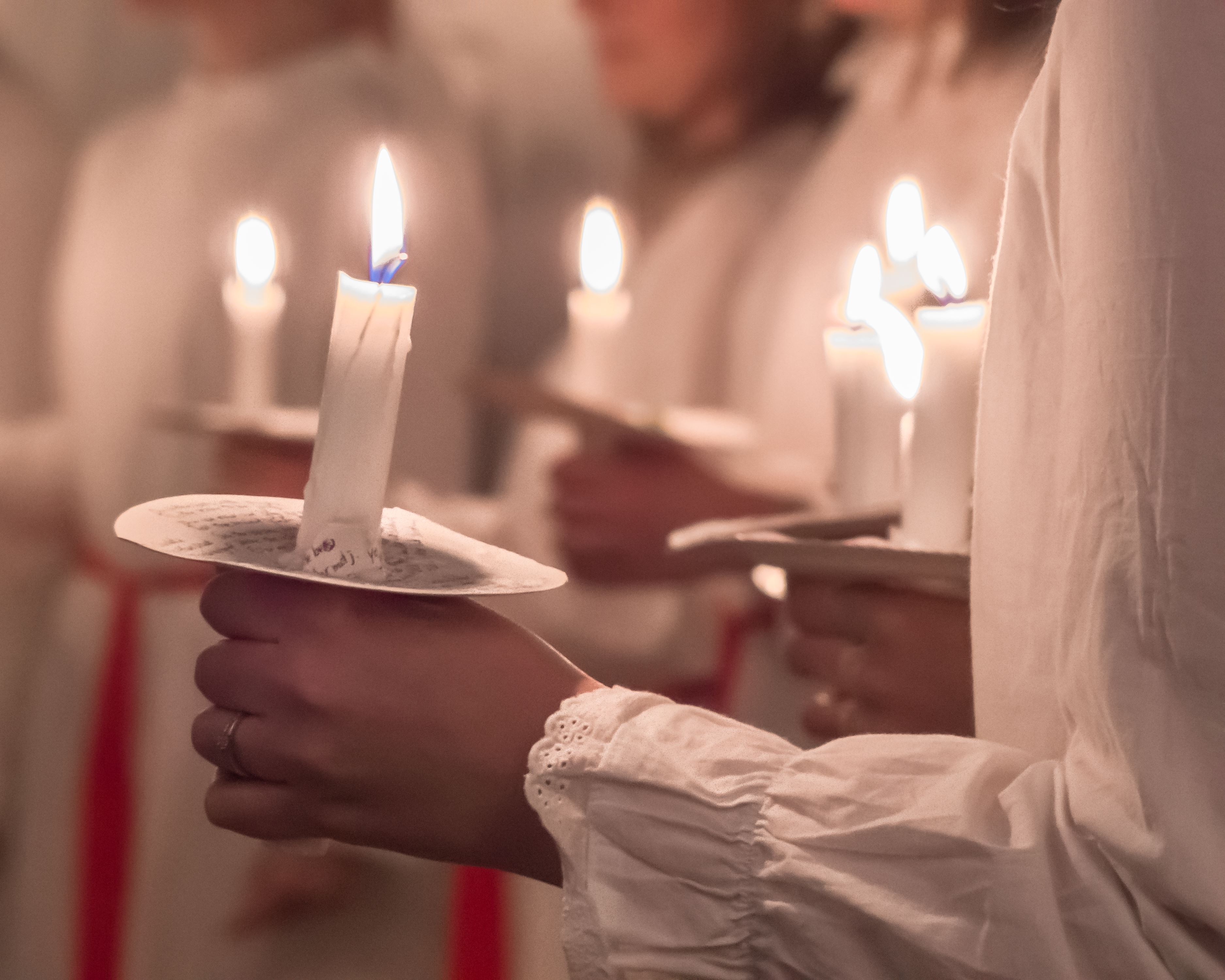 Luciakröningen i Sandvikens kyrka