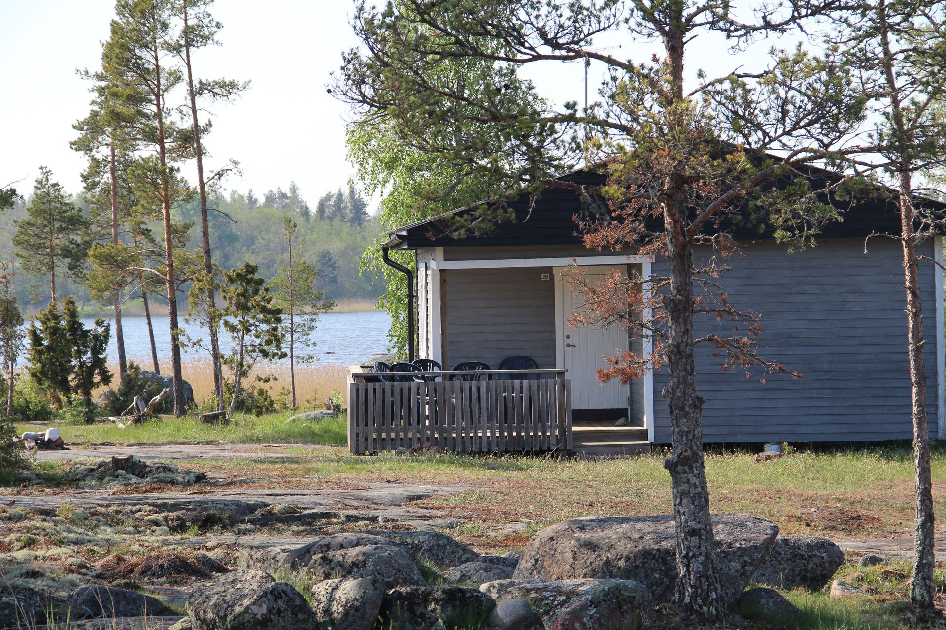 Eckerö Camping & Stugor, Mökit, Pääsaari, Ranta