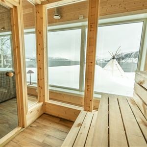  © Arctic Panorama Lodge, The sauna with a view.