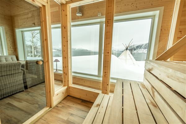  &copy; Arctic Panorama Lodge, The sauna with a view. 