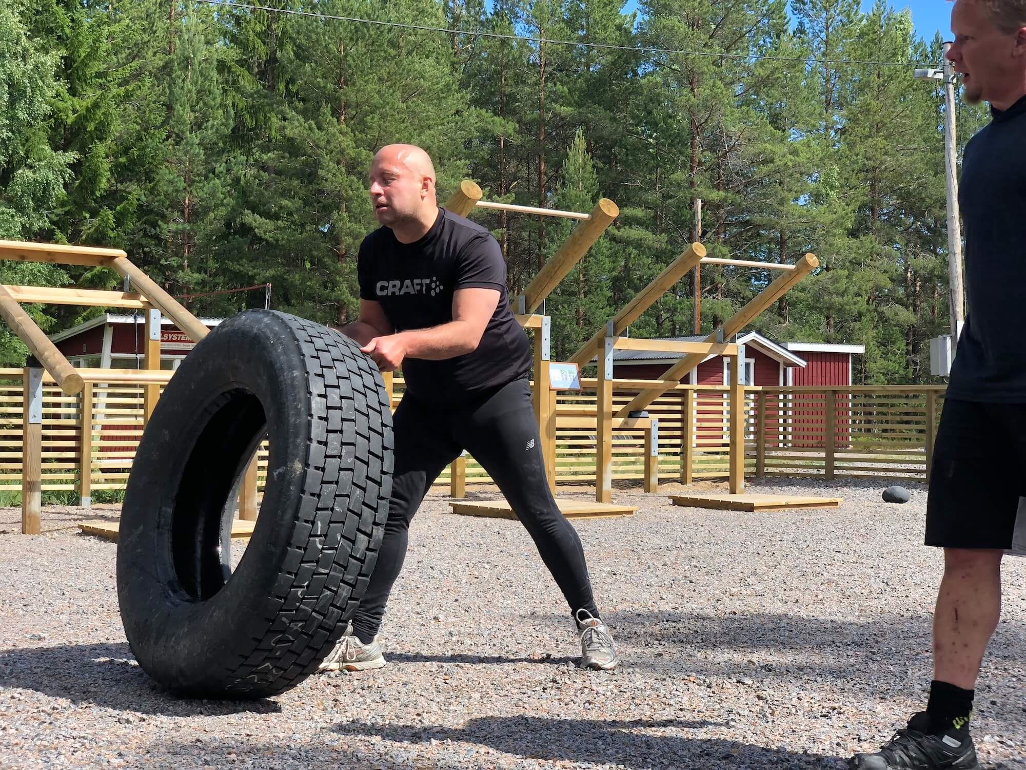 Träna utomhus utanför Gävle i Gästrikland - Foto Hedenstugan