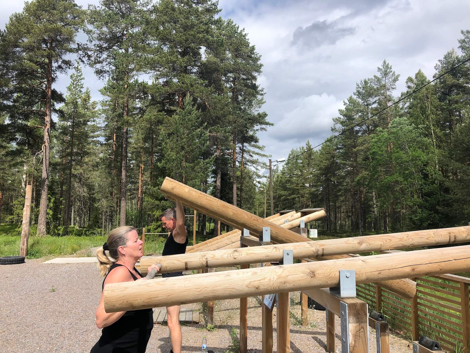 Träna utomhus utanför Gävle i Gästrikland - Foto Hedenstugan