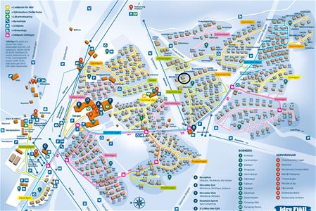 A map over the area of Idre Fjäll.