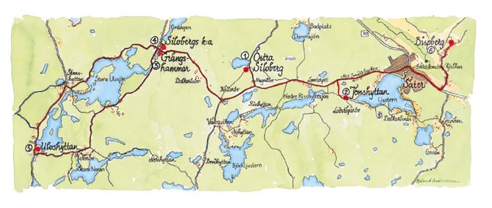Map over Silverringen.