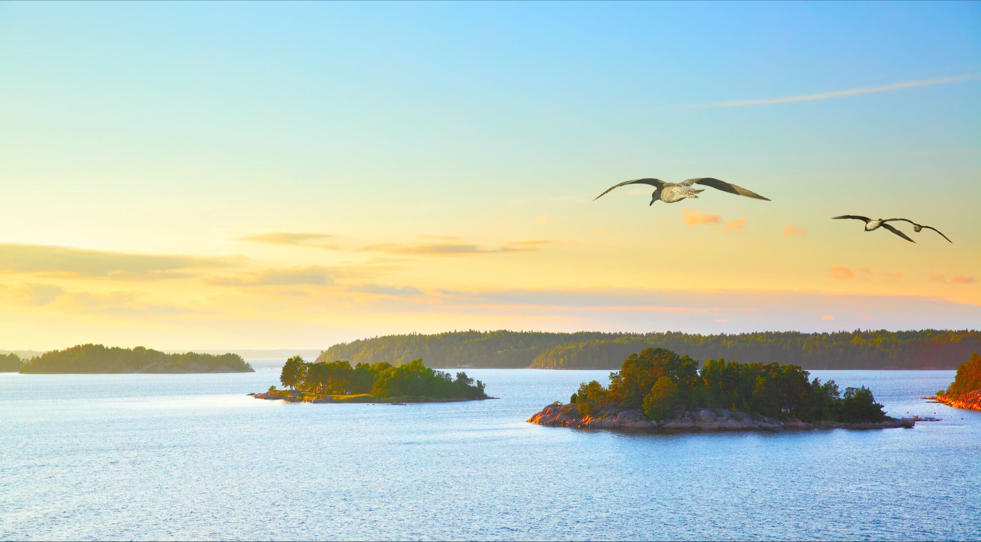 Helikoptertur över Stockholm skärgård