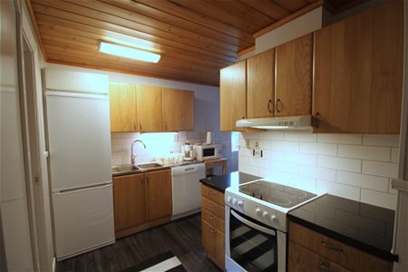 Kitchen area in the cottage.