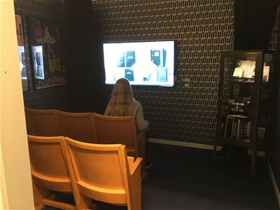 Cinema in the museum.