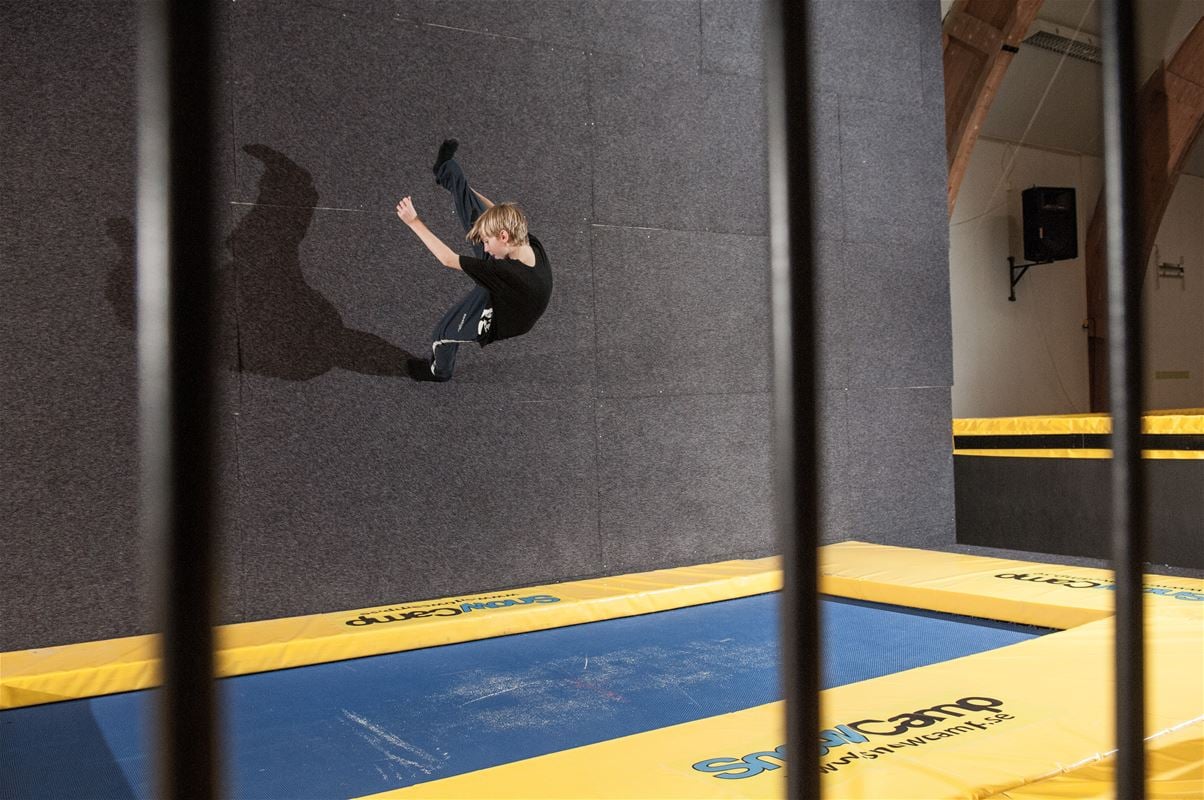 Trampoline arena. 