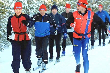 Skiing course with Staffan Larsson.