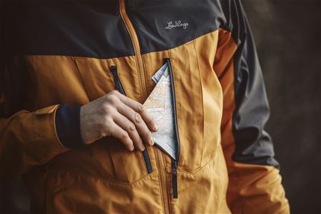 Jacket with a map in a pocket-