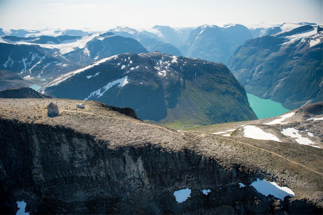 Mt Skåla and the Skålatårnet tower