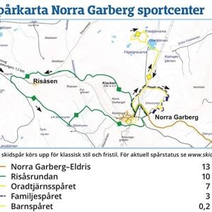 Spårkarta, Norra Garberg.