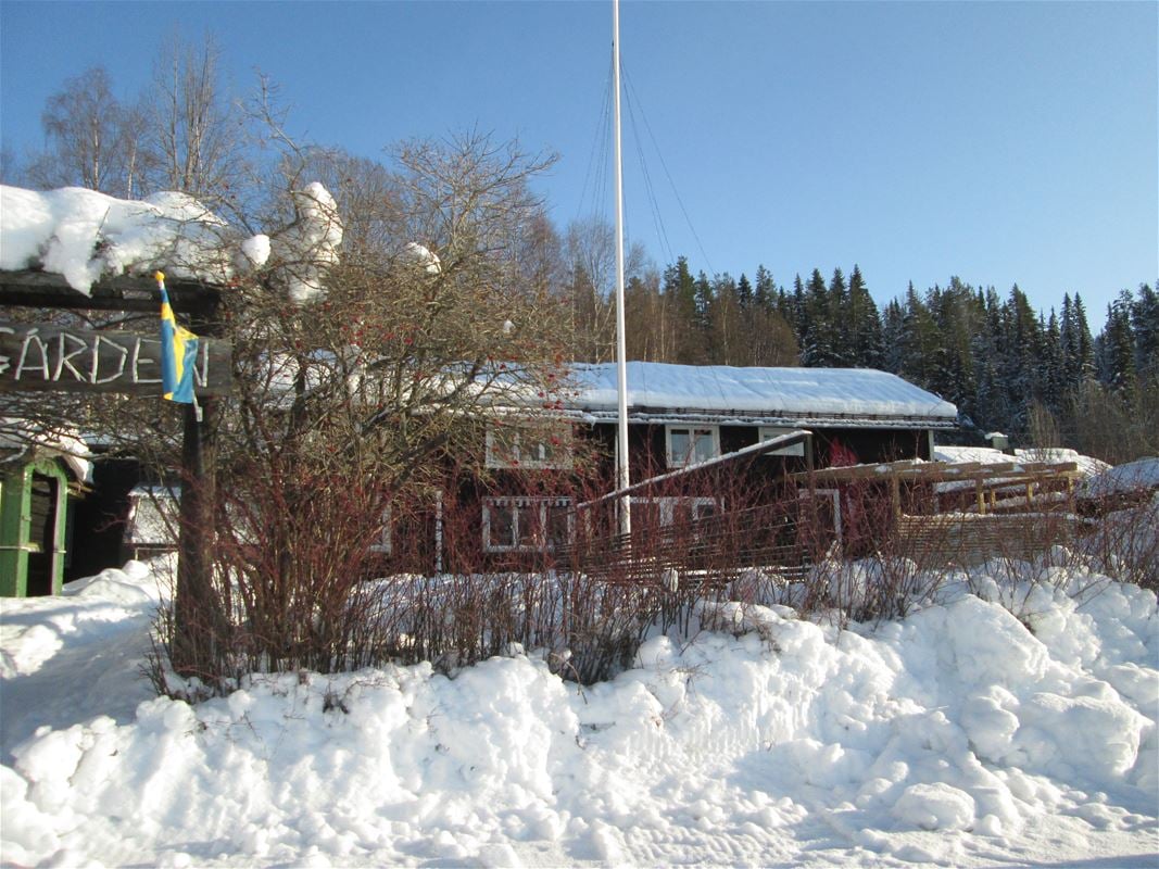 Bondasgården with a lot of snow
