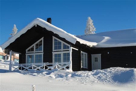 Exterior of a cottage in Idre Himmelfjäll.