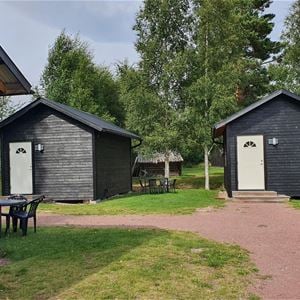 Small cabins.