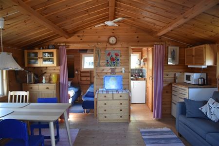 Interiör gästhuset matplats