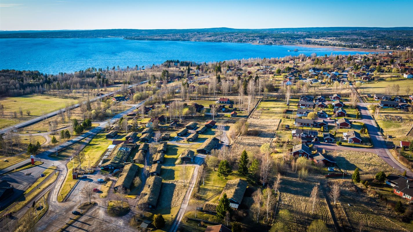 Rättvik and Siljan from above. 