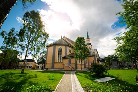 Baksiden av Tromsø Domkirke