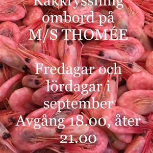  © Copy: https://www.sirwinston.se/thomee , Shrimp cruises on M/S Thomée