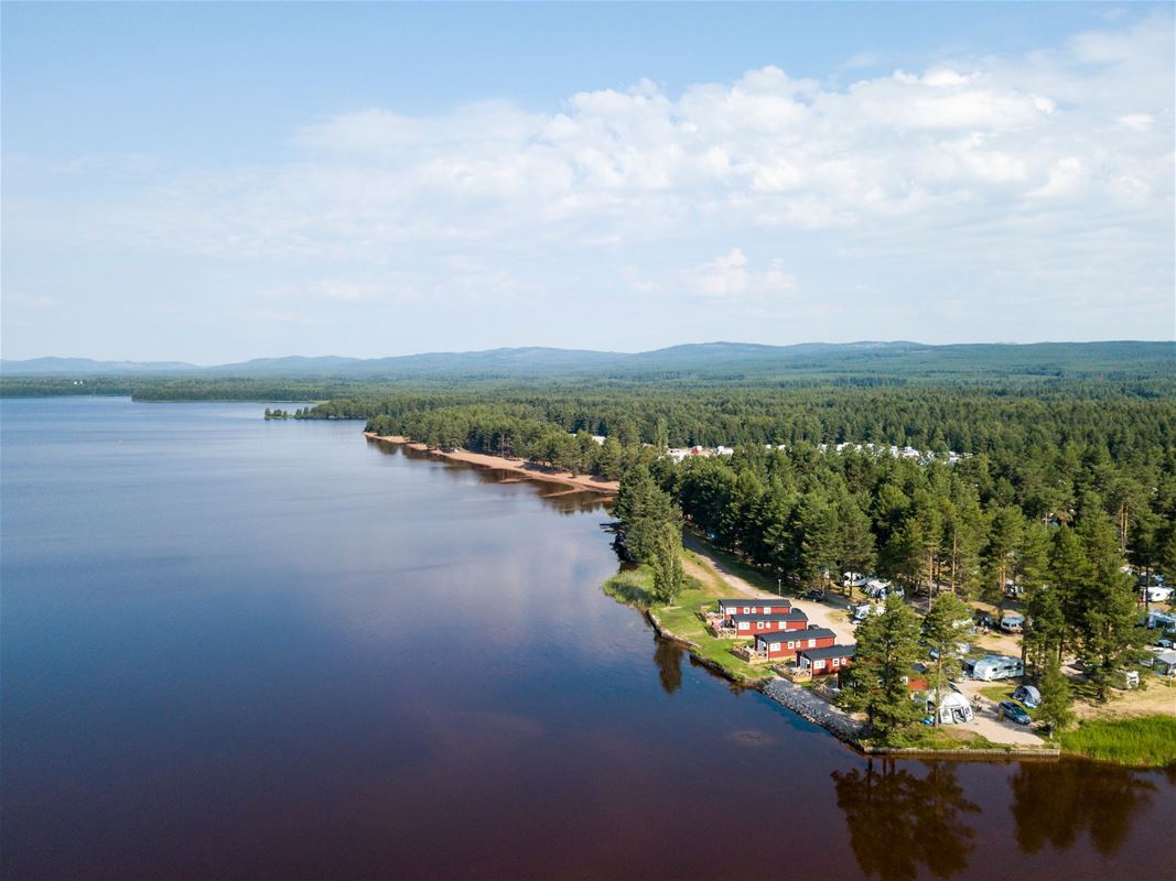 The Orsa lake from above.