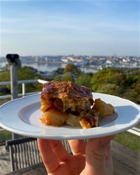 Vy över restaurangen Bistro Utkiken på Bryggarberget i Karlskrona.