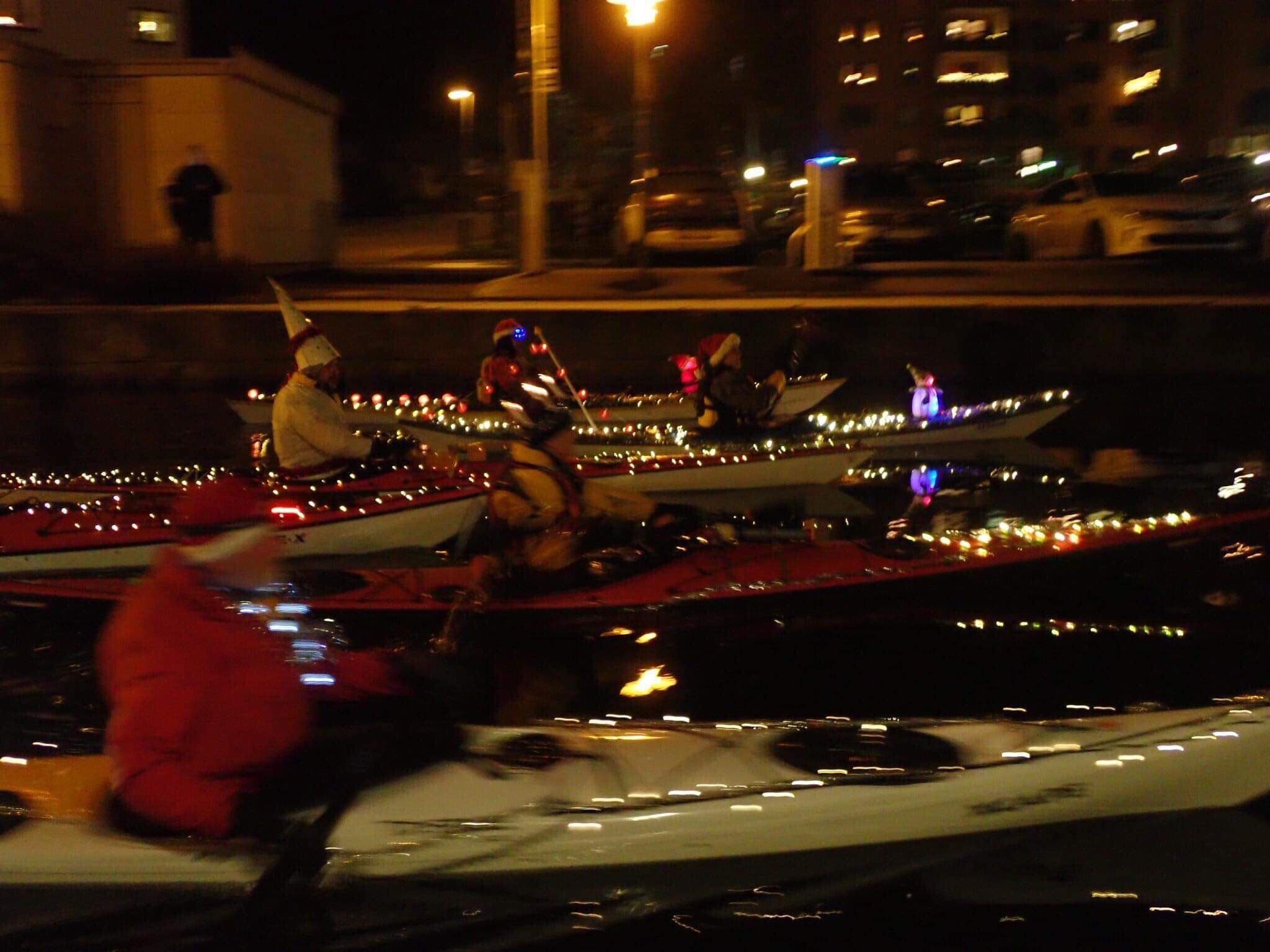 Luciapaddling i Mieån