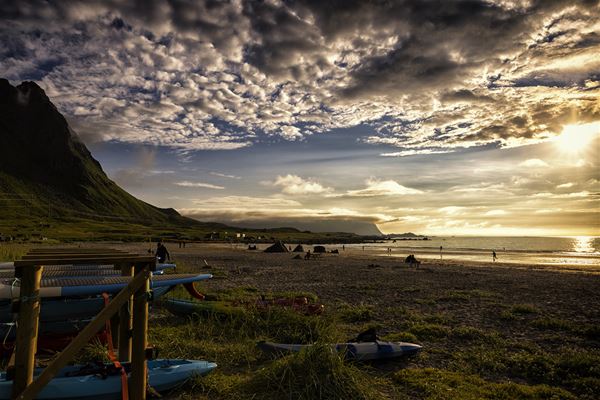 MaxEmmanuelson,  &copy; Lofoten Beach Camp, Camping by the midnight sun - Lofoten Beach Camp 
