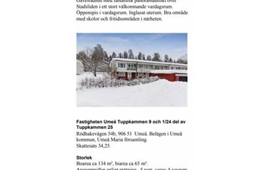 Umeå - Terraced house, 5 bedrooms, Mariehem - 11681