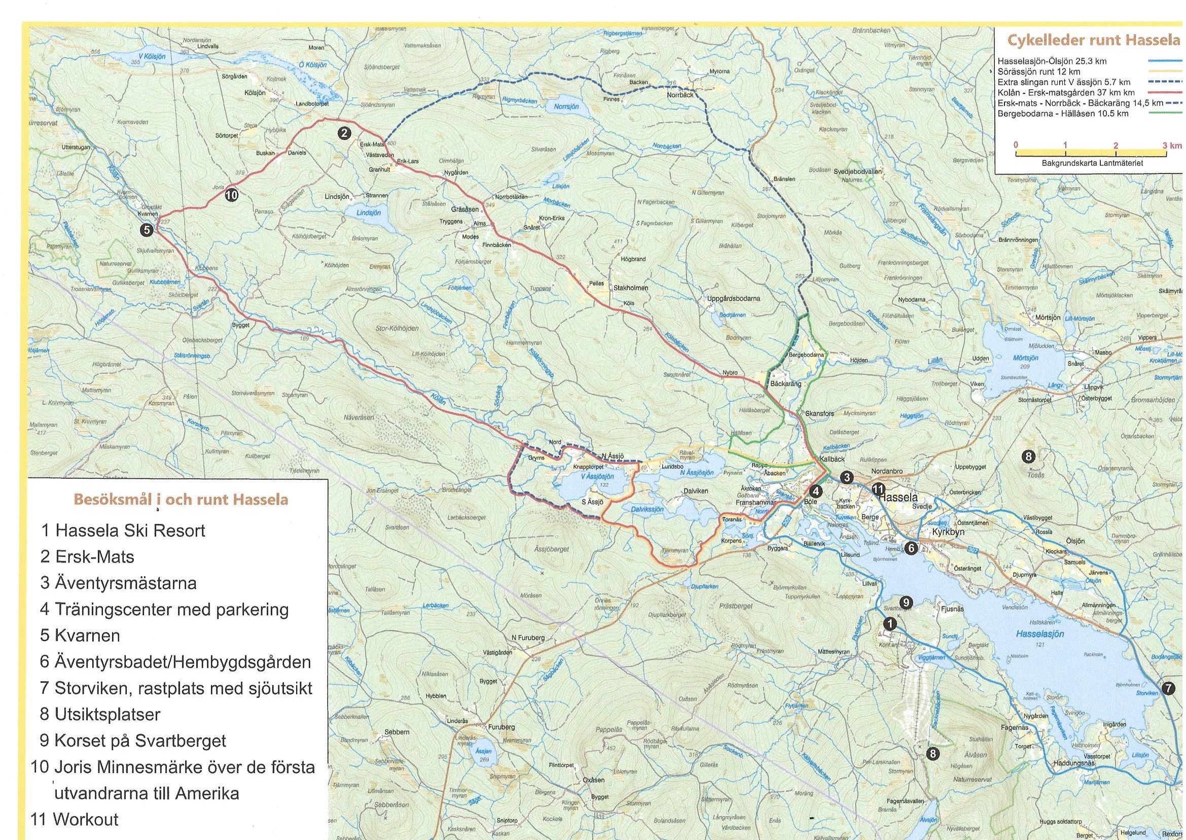 Cykelkarta - Hassela