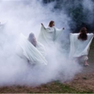  © Marko Keränen Maberg, several fairies dance in the fog.