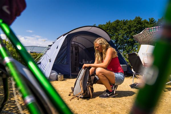 Camping pitch with electricity 