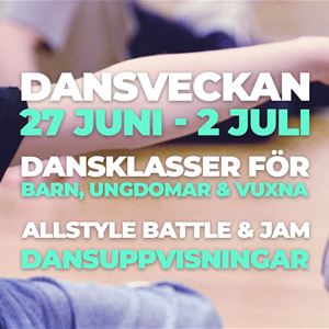 Danskompaniets Dansvecka 27 Juni - 2 Juli