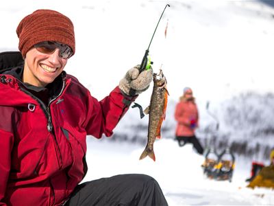 Icefishing at Lapphaugen with The Arctic Route