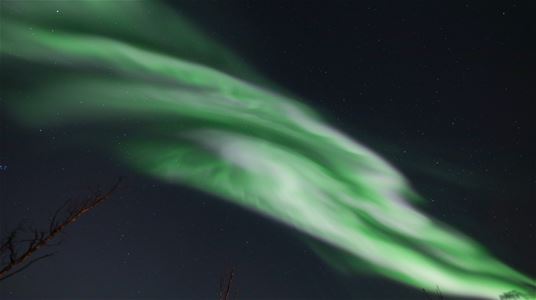 Northern Lights dance overhead