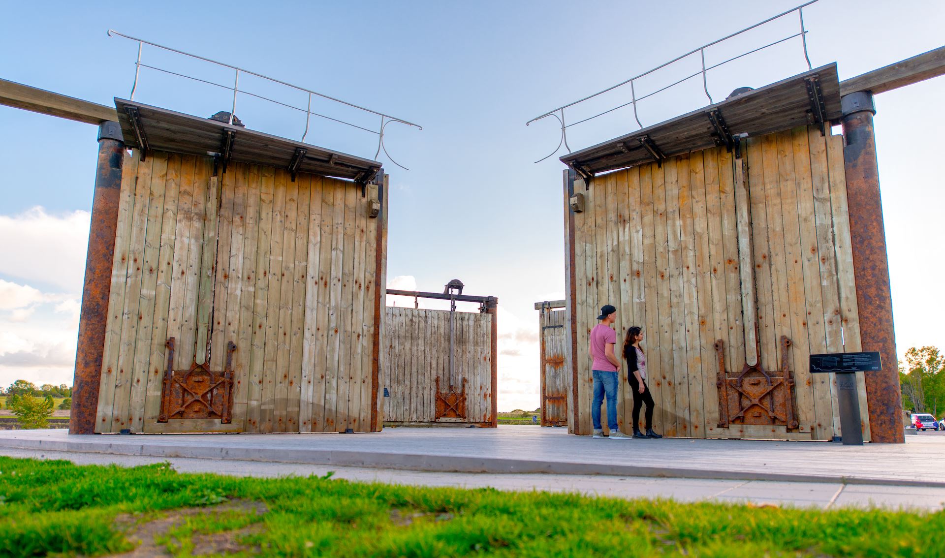 Slussportsutställning, Bergs slussar