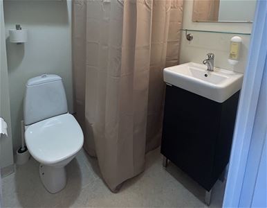 A bathroom.
