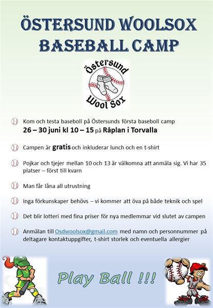 Östersund Baseboll Sommar Camp