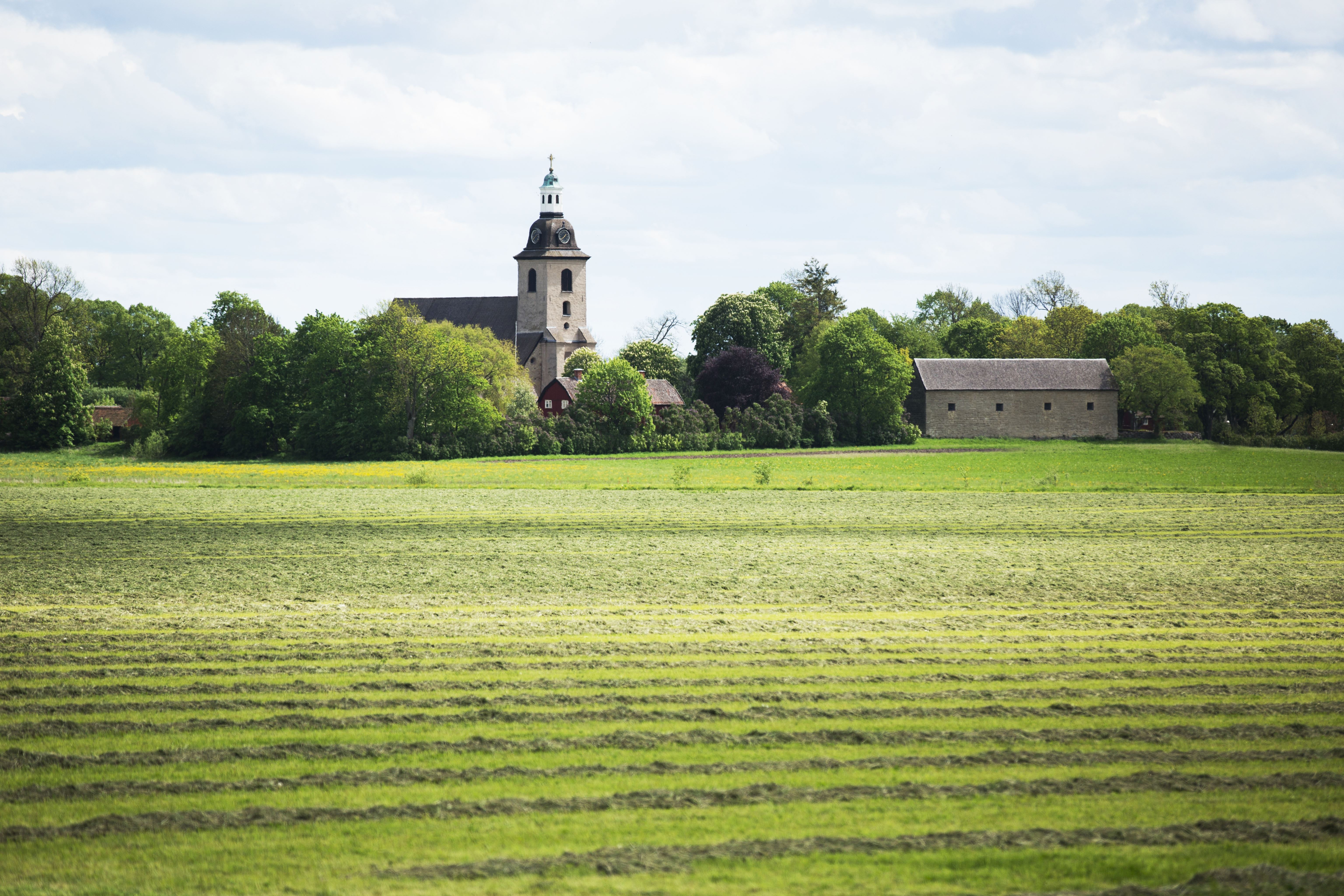 Vreta kloster kyrkby och klosterruin