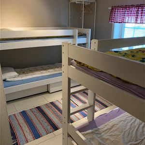 Two bunkbeds.