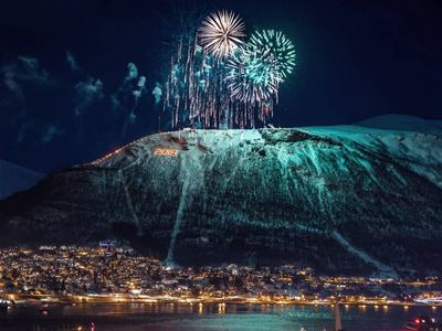 Fyrverkeri fra Fjellheisen