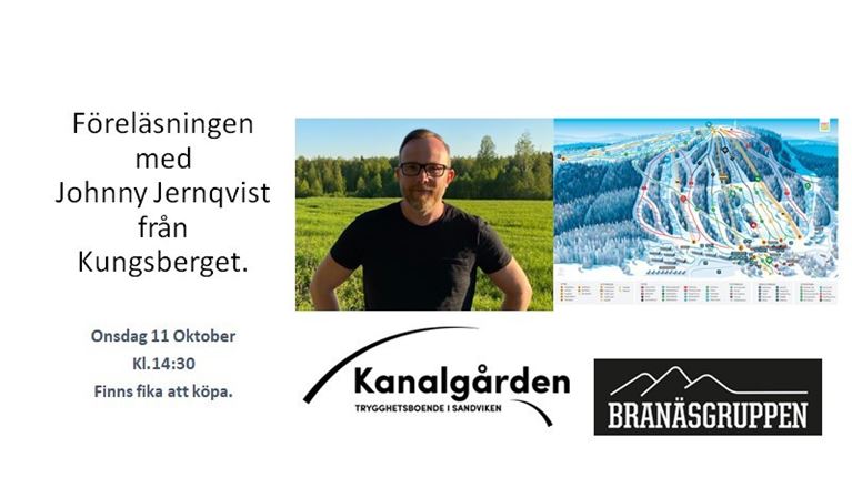 Johnny Jernqvist föreläsning på Kanalgården affisch
