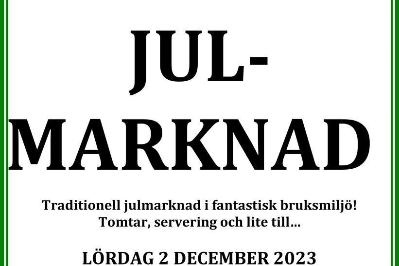 Affisch Julmarknad Gysinge Bruk