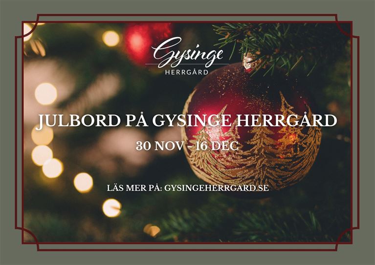 Julbord Gysinge Herrgård
