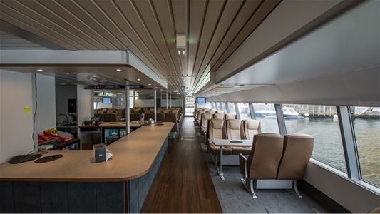Inside the boat