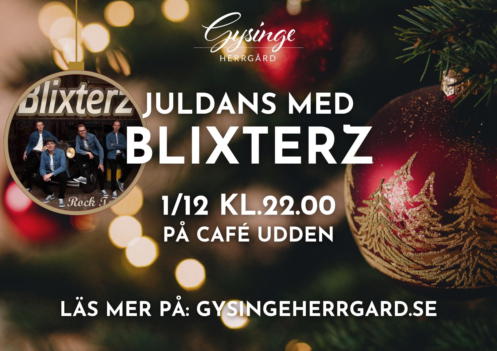 Blixterz- Juldans på Café Udden