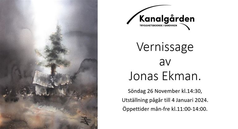 Vernissage Jonas Ekman Kanalgården